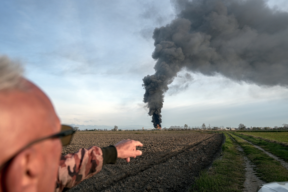 incendio Fiumicino diossina