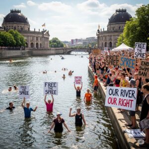 balneazione Sprea nuotare fiume Berlino