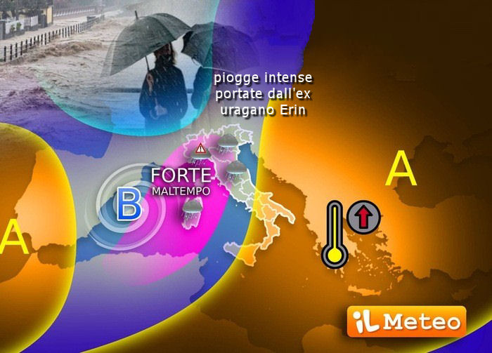 maltempo uragano erin italia